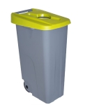 Recipiente de reciclagem de 110l. amarelo com boca 9817-AM