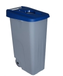 Contenedor de reciclage 110 l. azul con boca 9817-AZ
